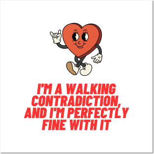 Walking Contradiction Infj Posters and Art